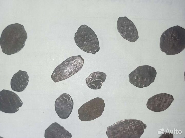 Монеты 16-17 век серебро 31 шт