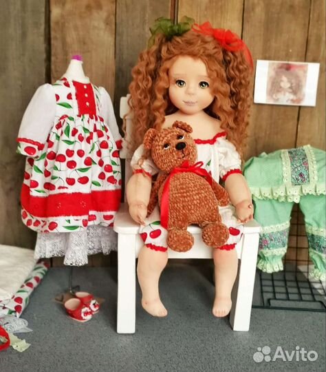 Интерьерная кукла ручной работы