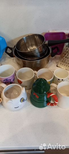 Набор столовой посуды для дачи, стройки