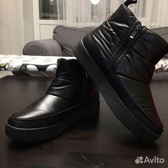 Ботинки женские утепненные, дутики, р.41