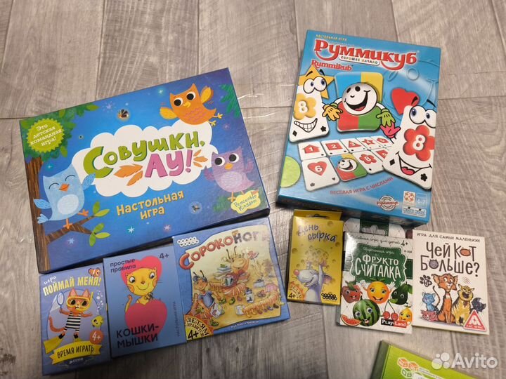 Детские настольные игры коллекции от 3, 4 и 6 лет