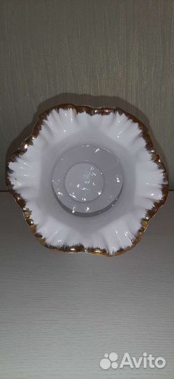 Ваза фарфоровая (ручн.роспись, позолота)