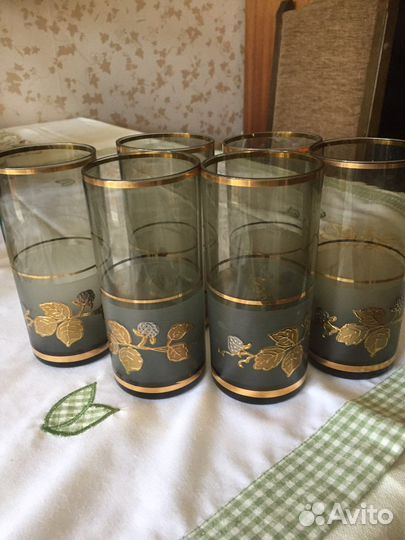 Кувшин Bohemia и шесть стаканов