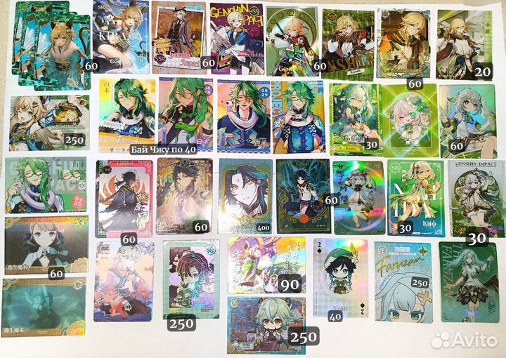 Коллекционные карточки Genshin Impact HSR