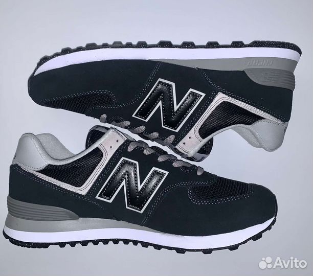 New balance 574 Classic чёрные оригинал в наличии