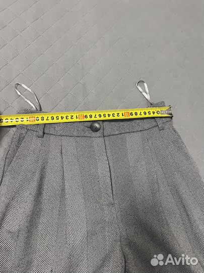 Брюки палаццо серые