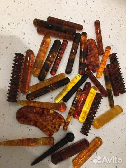 Янтарный скребок Гуаша,массажеры для лица и тела(я