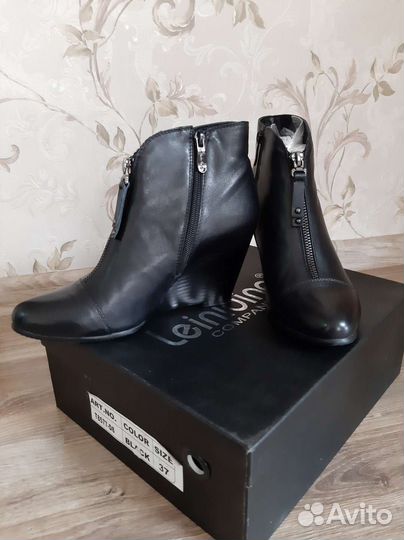 Ботинки кожаные