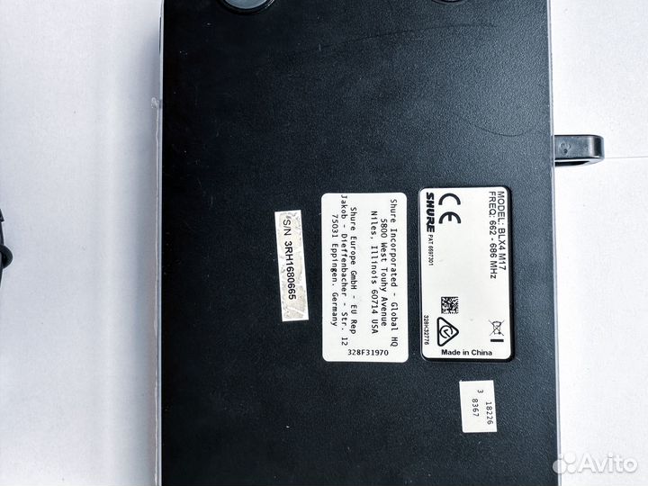 Головной микрофон shure