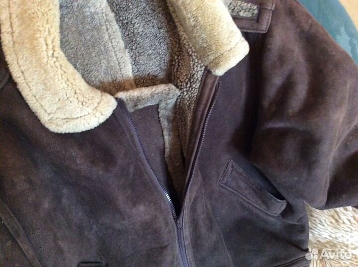 Дубленая куртка «Пилот» karizma с капюшоном