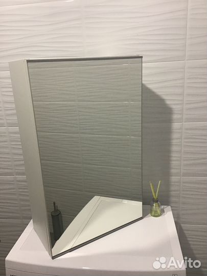 Шкафчик для ванной навесной с зеркалом IKEA