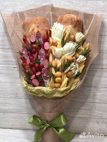 Съедобные букеты букет из колбасы и сыра