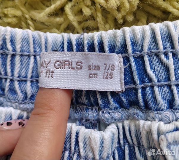 Джинсы для девочки 128