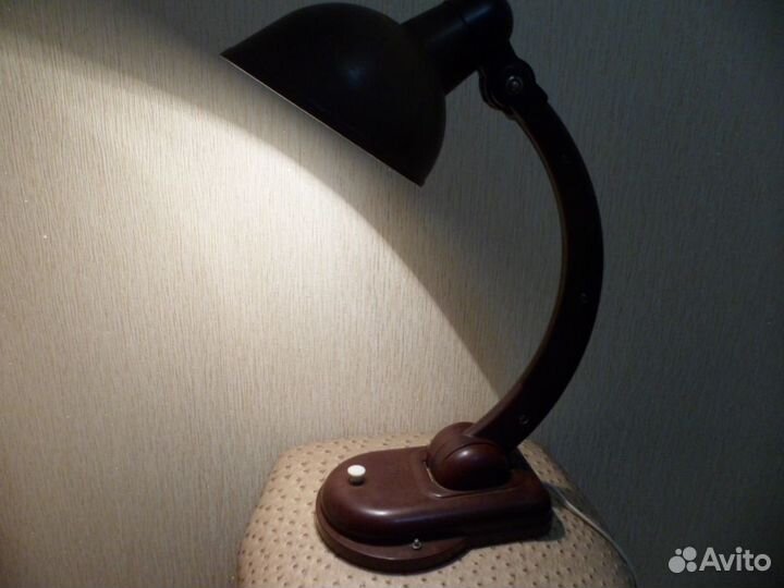 Лампа настольная карболитовая мвд СССР