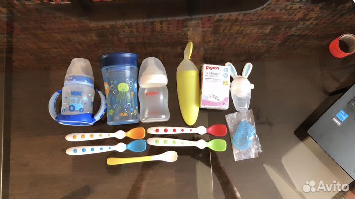 Детская посуда (ниблеры, поильники, ложки,бутылки)