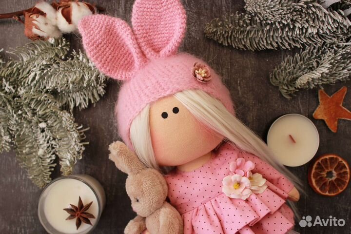 Куколка интерьерная текстильная