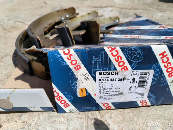 Колодки задние тормозные Bosch 986487281