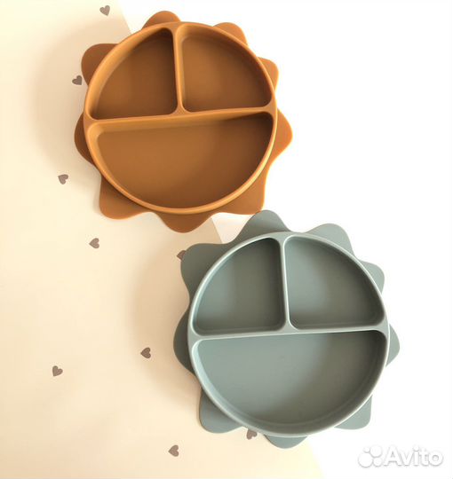 Детская тарелка силиконовая