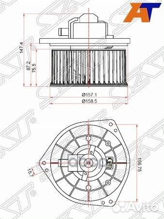 Мотор отопителя салона mitsubishi lancer 00/AI
