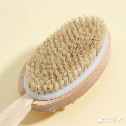 Щётка для сухого массажа, натуральная щетина