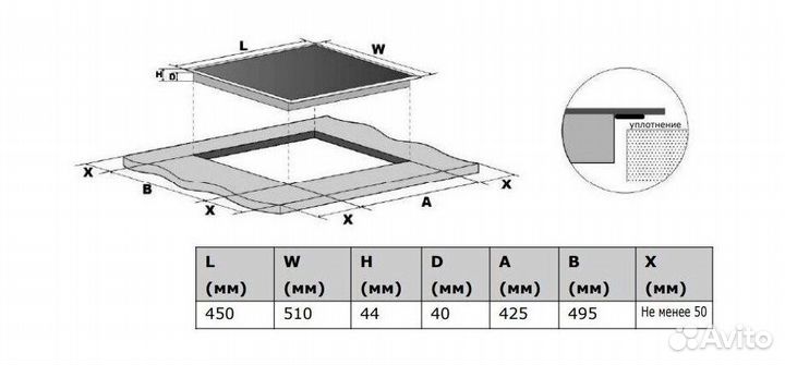 Электрическая варочная панель новая