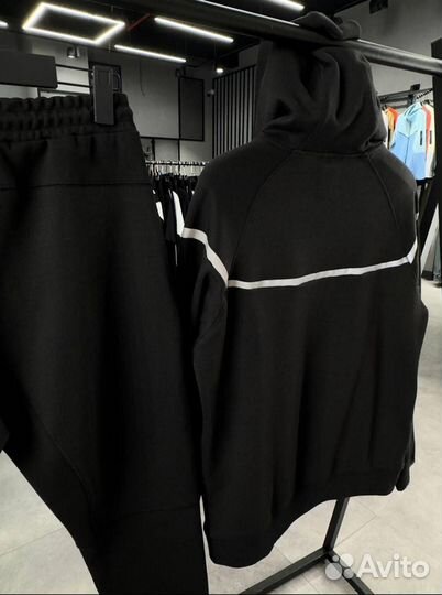 Костюм Nike Tech Fleece чёрный