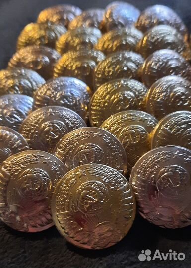 Пуговицы генеральские СССР. С гербом 1980 - 82г