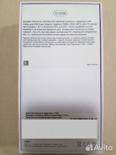 iPhone Xs, 512 ГБ