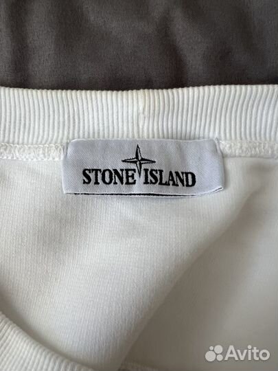 Stone island свитшот белый