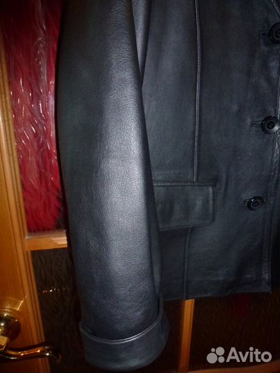 Кожаная куртка,р.48-50