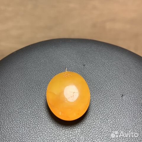 Винтажный Кулон Янтарь Ретро