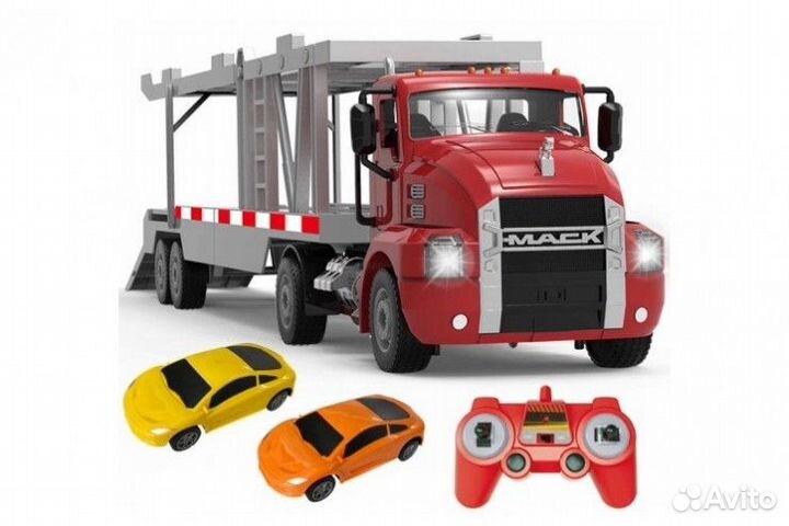 Грузовик-автовоз на радиоуправлении Mack с 2 авто