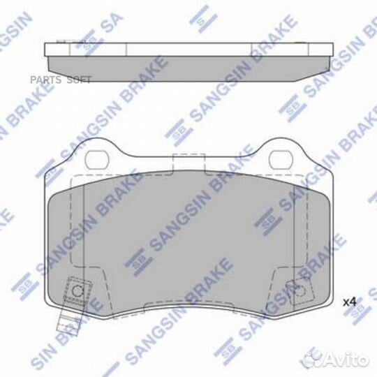 Sangsin brake SP4296 ррр»ррґРєРё рррґррёР chrysler 300C 04-12, jeep grand cherokee 05- SP4296