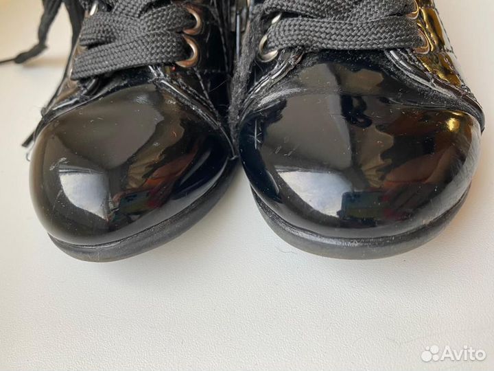 Туфли ботинки лакированные для девочки 25
