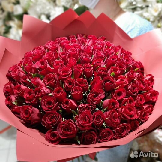 Букет роз. 101 роза