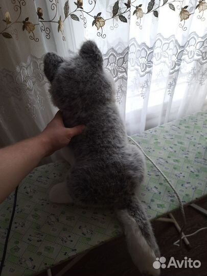 Большая мягкая игрушка хаски собака