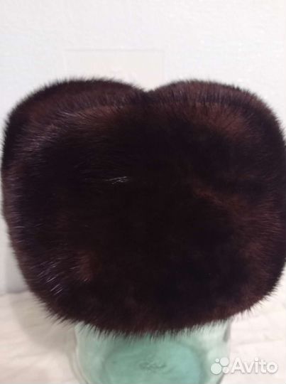 Норковая шапка мужская-обманка