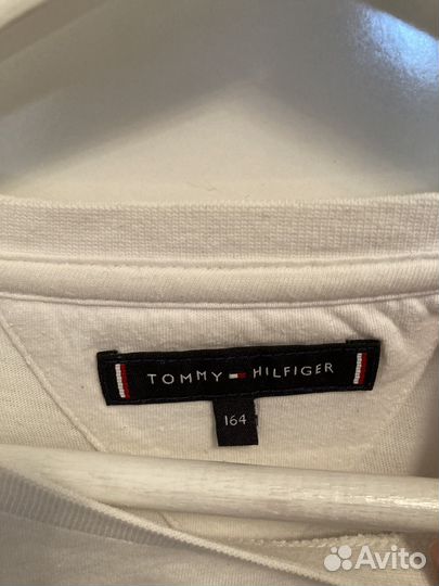 Tommy hilfiger футболка белая