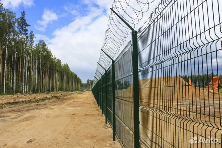 Забор сетка 3d