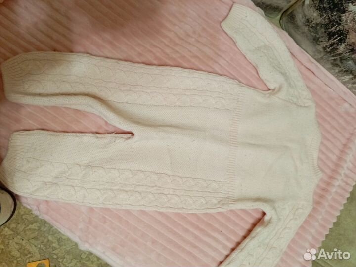 Комбинезон вязаный 74-80