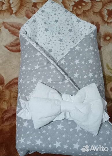 Конверт одеяло на выписку весна осень