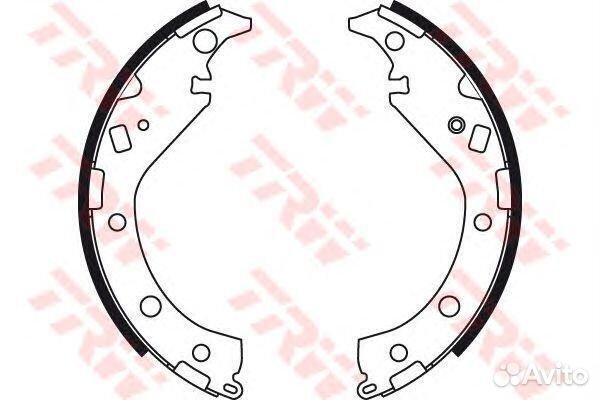Колодки тормозные задние барабанные TRW, GS8492