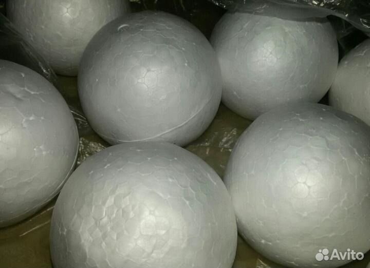 Пенопластовый шар, пенопласт,заготовка на топиарий