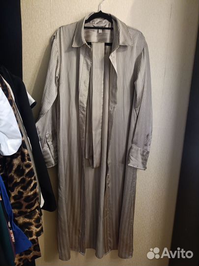 Платье рубашка женская длинная