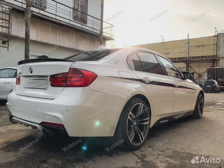 Лезвия под пороги BMW 3 F30 M-Performance глянец