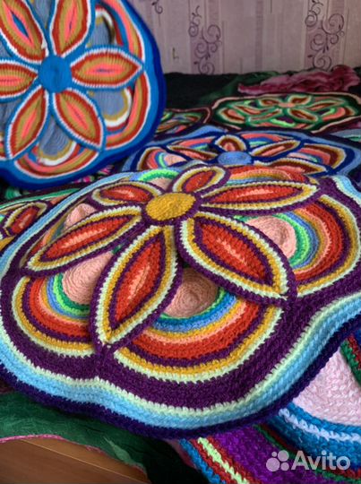 Вязанные коврики