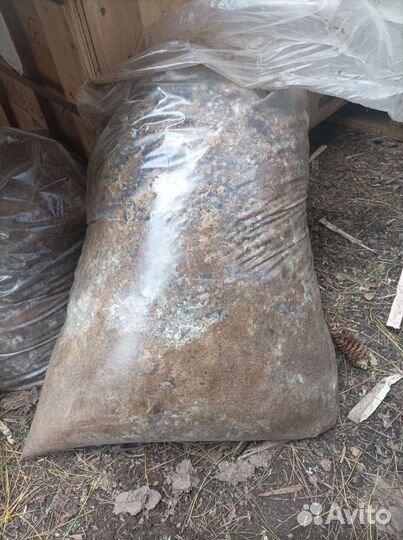 Помет куриный и перепелиный в мешках