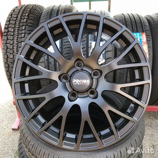 Литые диски R16 5/108 proma GT черный мат