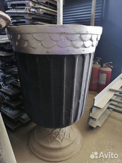 Урна чугунная круглая 