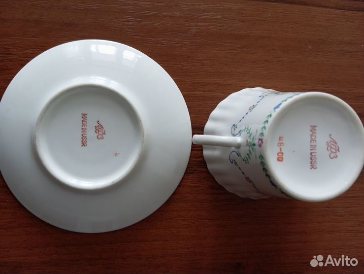 Костяной фарфор, лфз, 7 штук